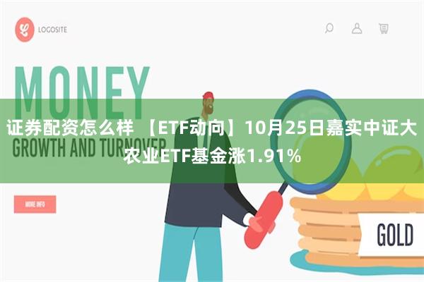 证券配资怎么样 【ETF动向】10月25日嘉实中证大农业ETF基金涨1.91%